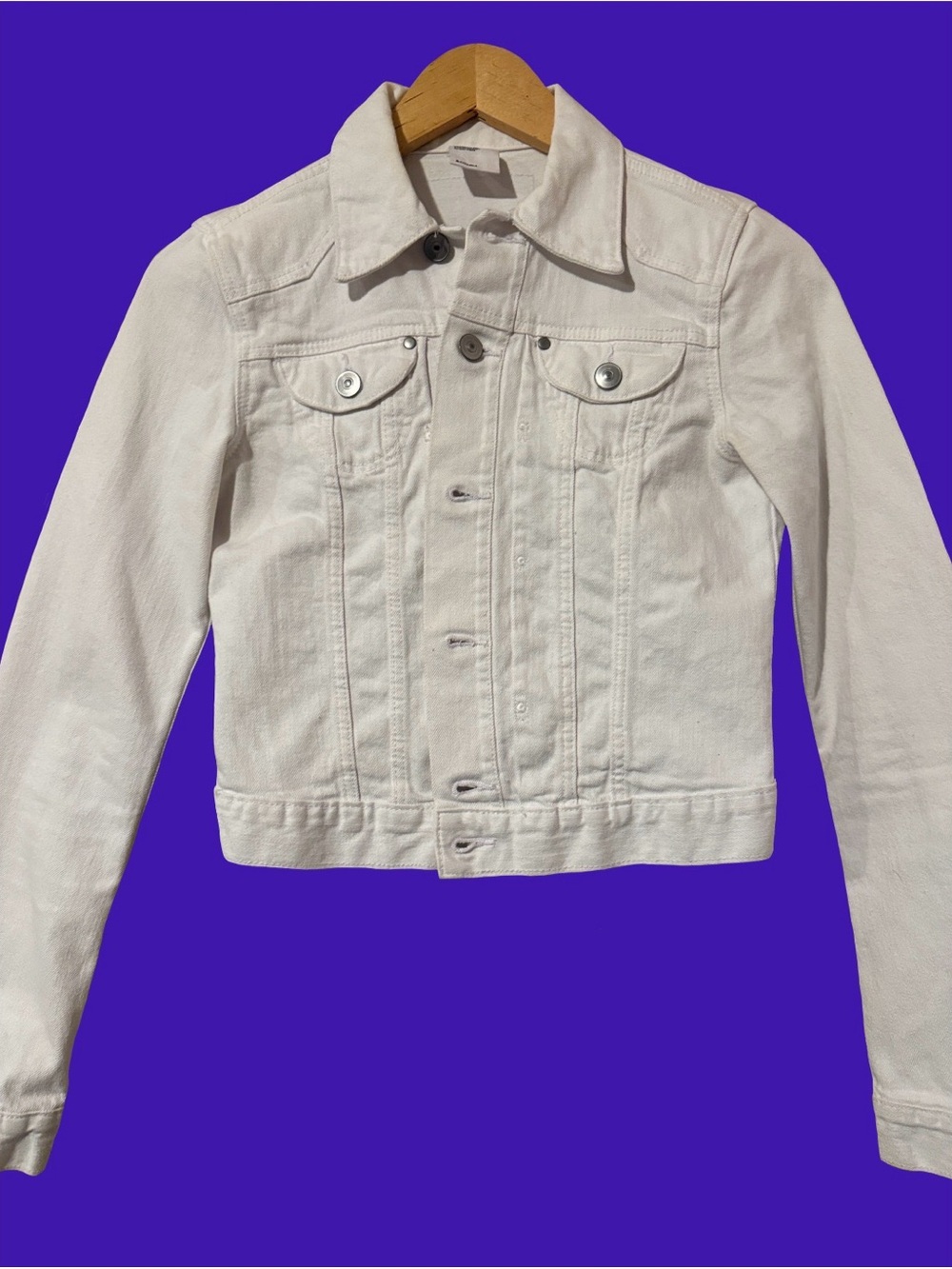 H&M White Denim Jacket